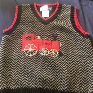 Boys Train Sweater Vest